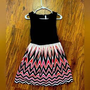 Fun flowy silk bottom and cotton top one piece dress!